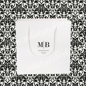 Karton Çanta İsimli - Beyaz